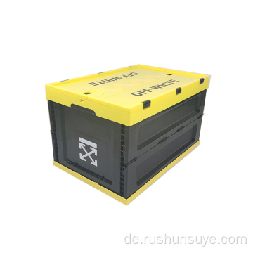 65L Yellow Black Mode Folding Box mit Abdeckung